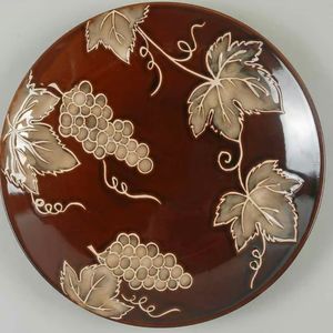 COPY - 🖤Vintage "Rustic Grapes" Dinner Plates by Tabletops